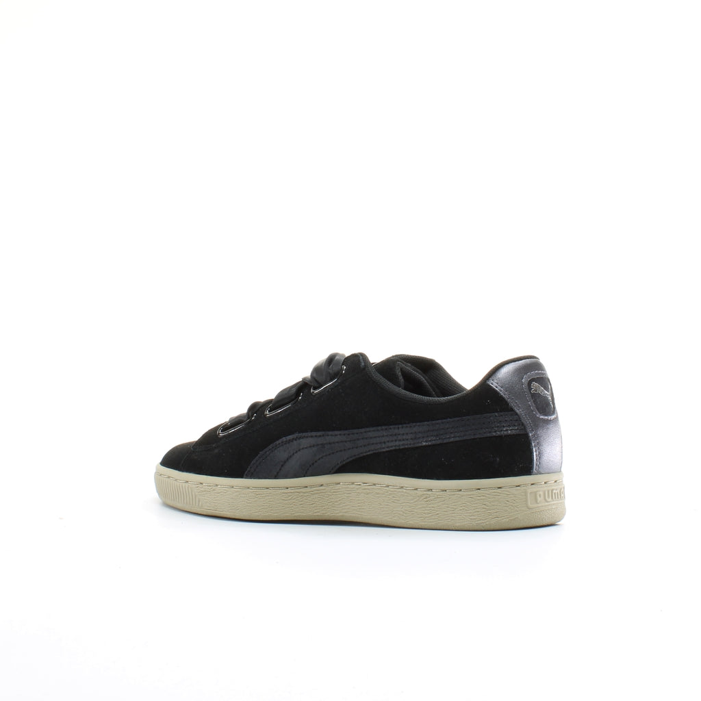 Puma Suede Heart Safari Mens Black Trainers