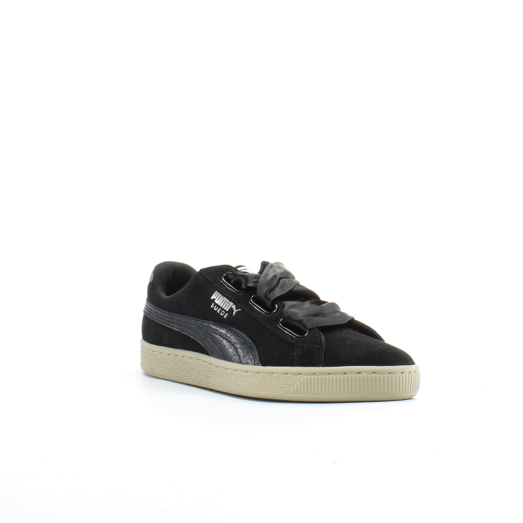 Puma Suede Heart Safari Mens Black Trainers