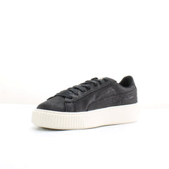 Puma Basket Platform CV Womens Black Trainers