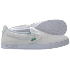 Puma Smash Vulc Mens White Plimsolls