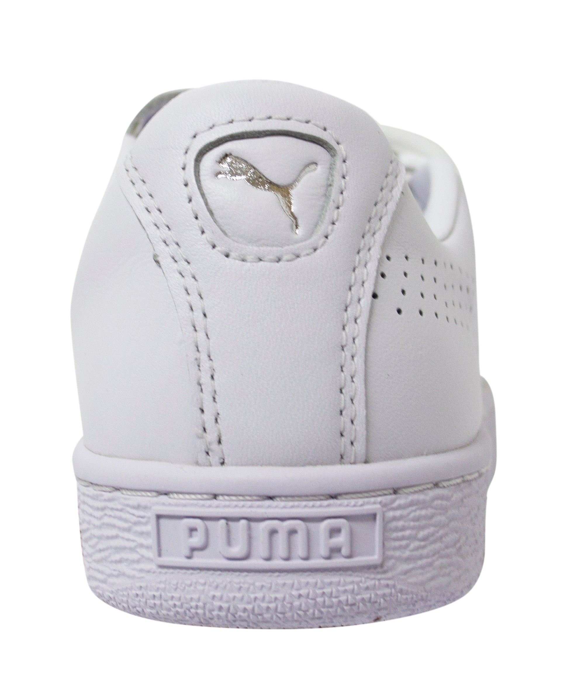 Puma Basket Crush Perf Low White Causal Lace Up Trainers Womens 369689 01