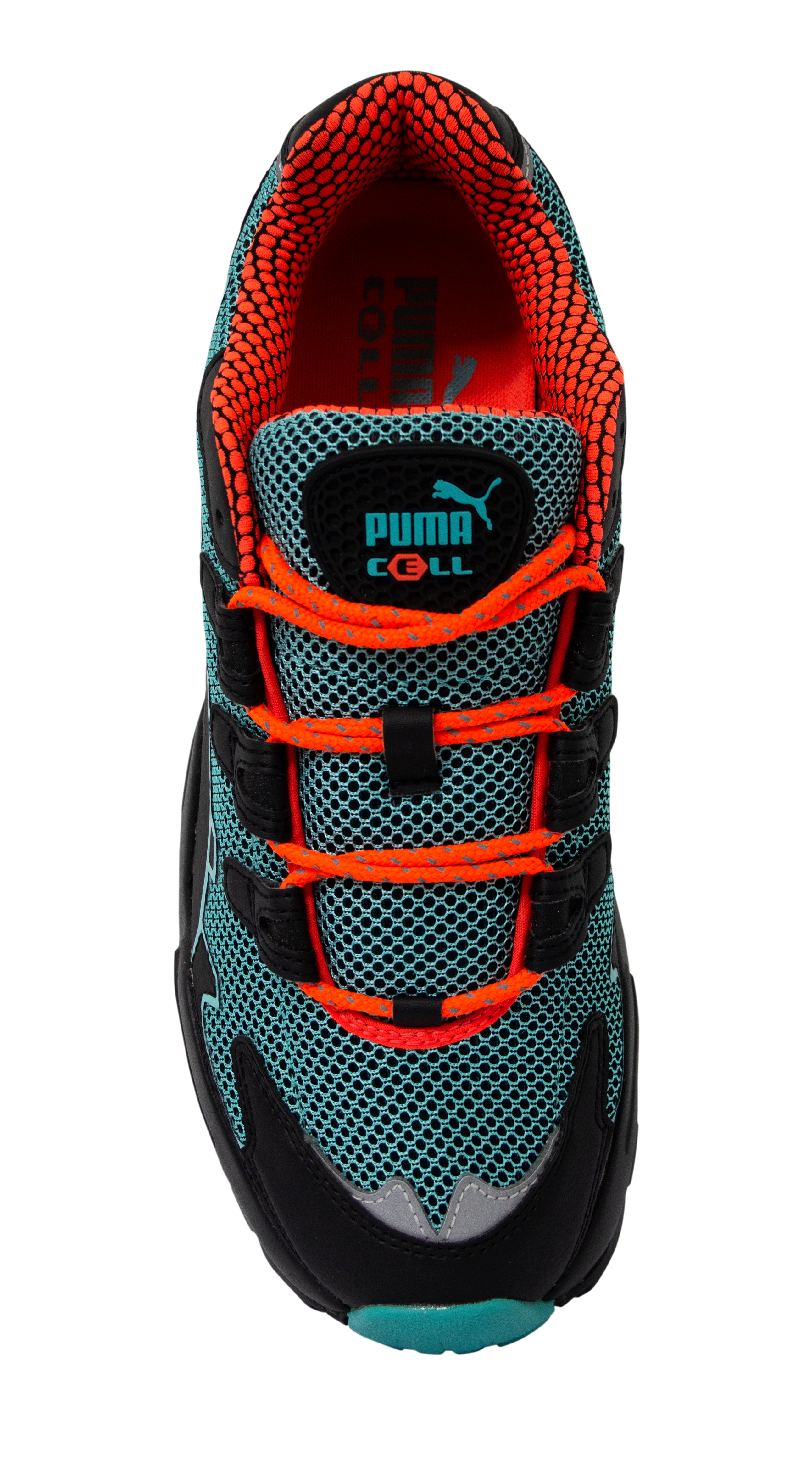 Puma Cell Alien Kotto Black Turquoise Low Lace Up Casual Trainers - Mens