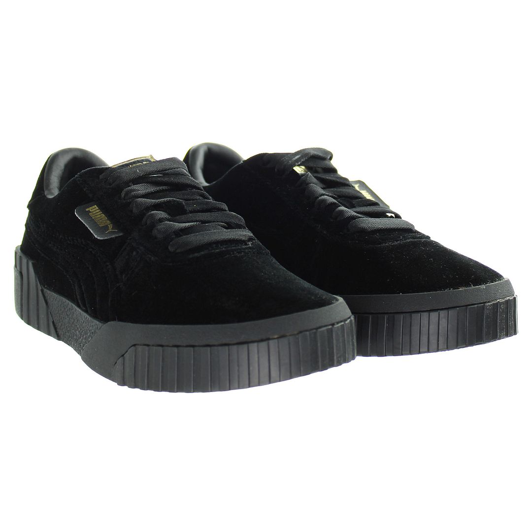 Puma Cali Velvet Womens Black Trainers