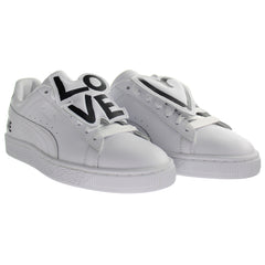 Puma Basket Badge HNDWRTTN Womens White Trainers