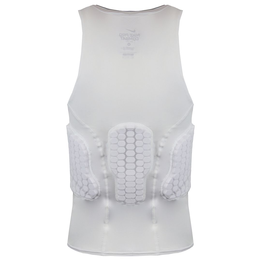 Nike Dri-Fit Pro Combat Sleeveless White Mens Hyperstrong Series Basketball Top 371054 WHITE