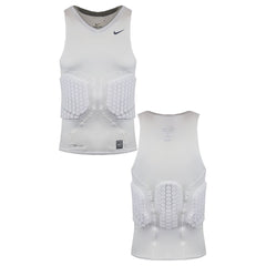 Nike Dri-Fit Pro Combat Sleeveless White Mens Hyperstrong Series Basketball Top 371054 WHITE