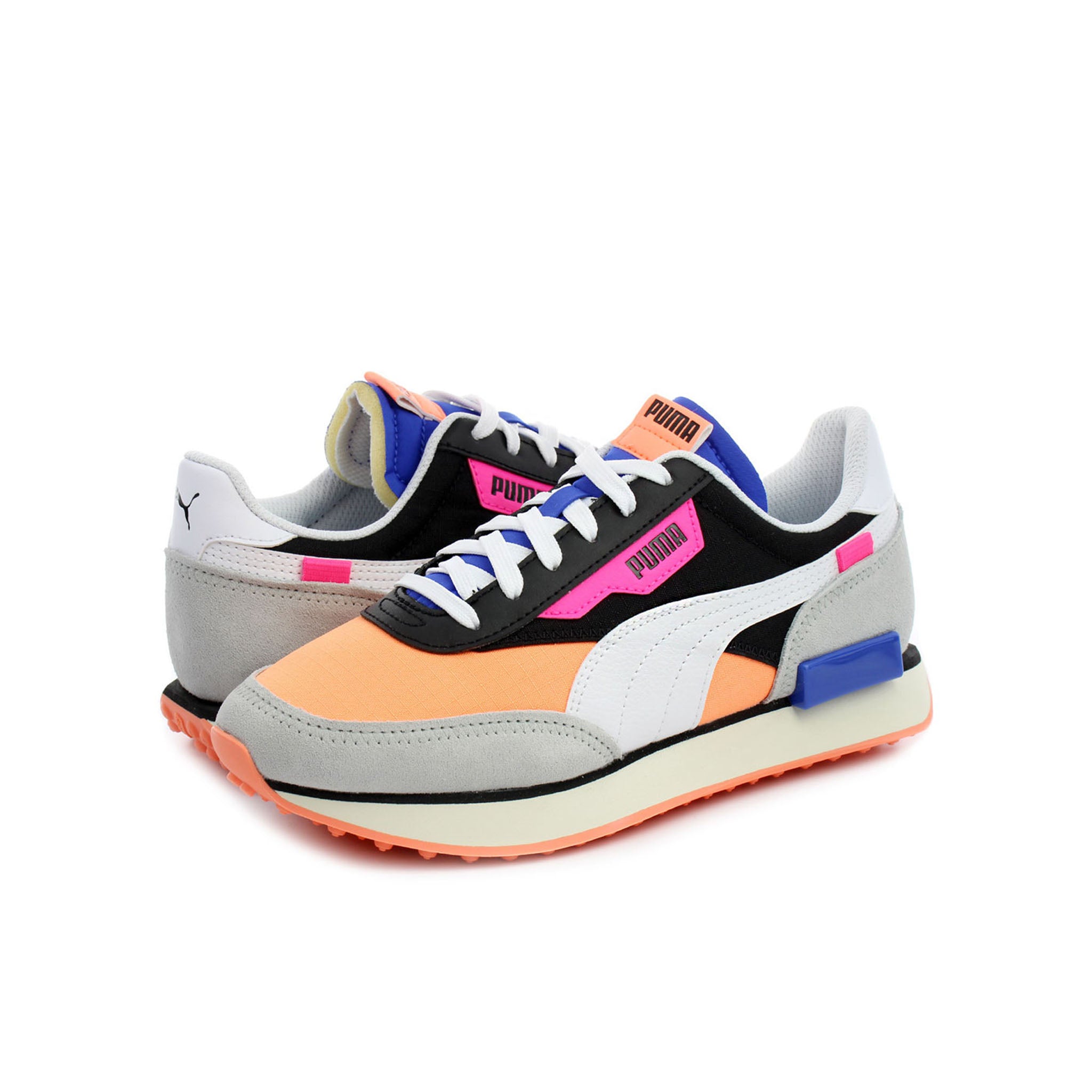 PUMA Future Rider Play On Lace-Up Multicolour Synthetic Mens Trainers 371149 04