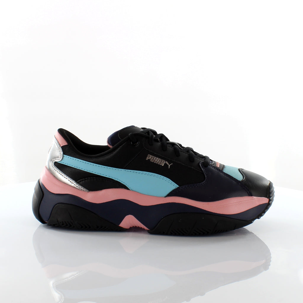 Puma Storm.Y Metallic/Black Trainers - Womens