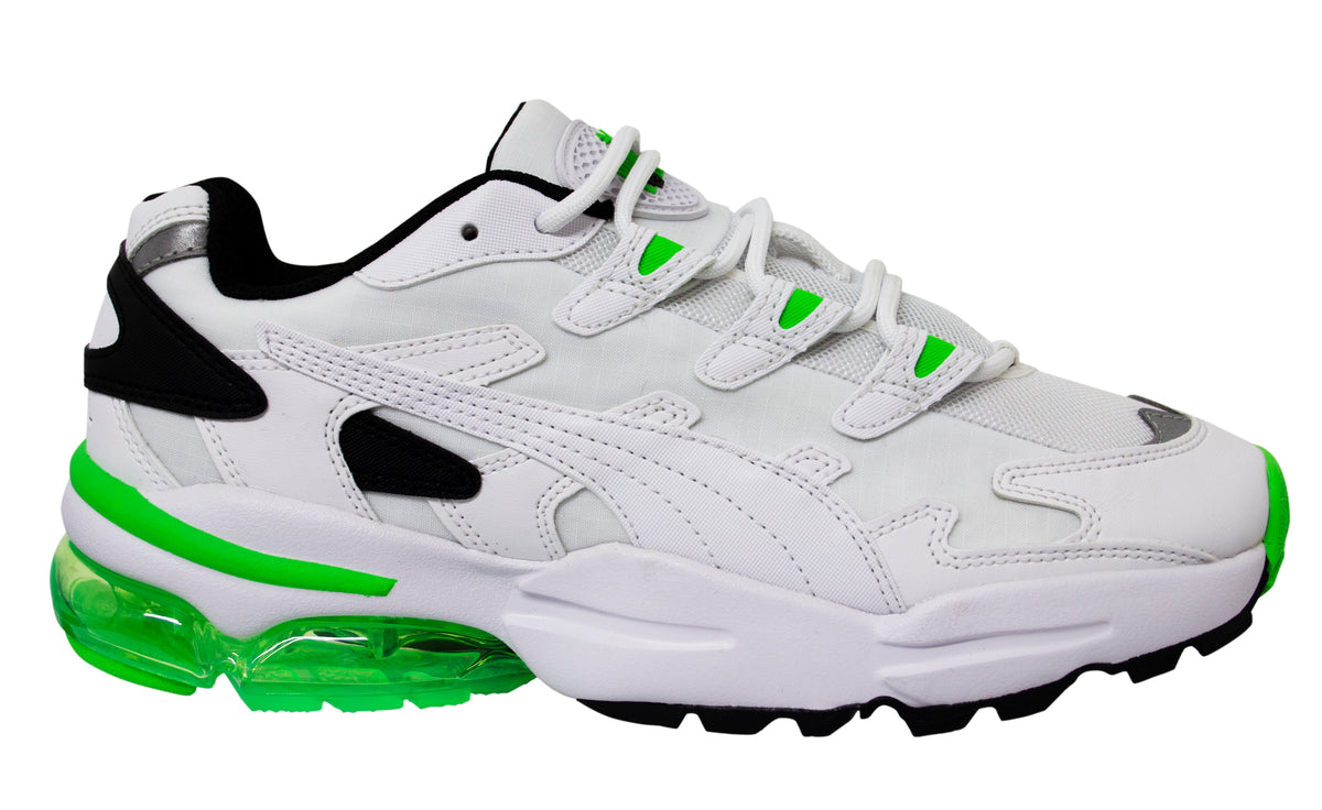 Puma Cell Alien Kite White Green Low Lace Up Mens Trainers 371438 03