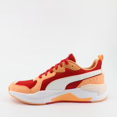 Puma X-Ray Red Orange Textile Mens Lace Up Trainers 372602 05