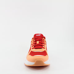 Puma X-Ray Red Orange Textile Mens Lace Up Trainers 372602 05