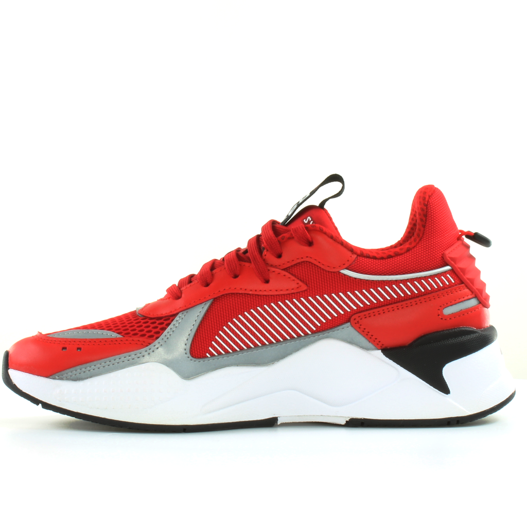 Puma RS-X Layers Red Textile Mens Lace Up Trainers 374170 03