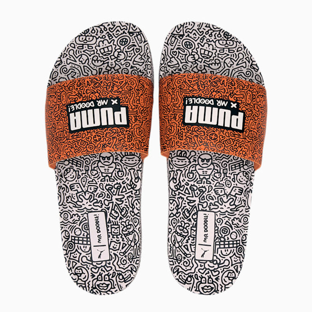 Puma x Mr Doodle Leadcat 20 Multicolor Womens Flip-Flops