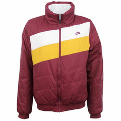 Nike Thermore Rinnova Burgundy White Womens Reversible Jacket 380309 621 A90A