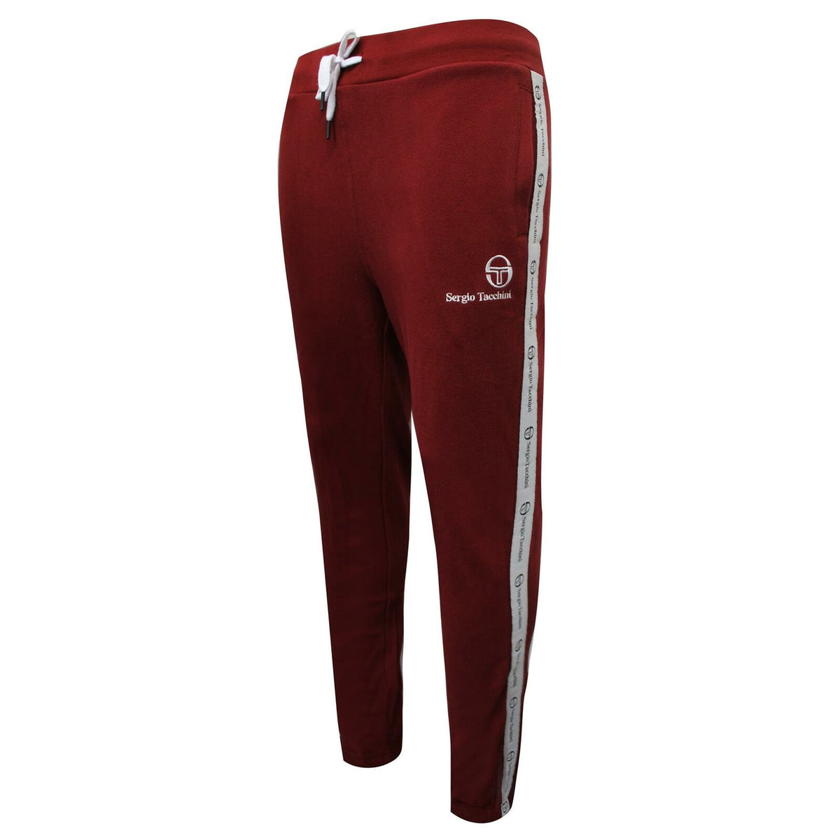 Sergio Tacchini Logo Mens Burgundy Track Pants