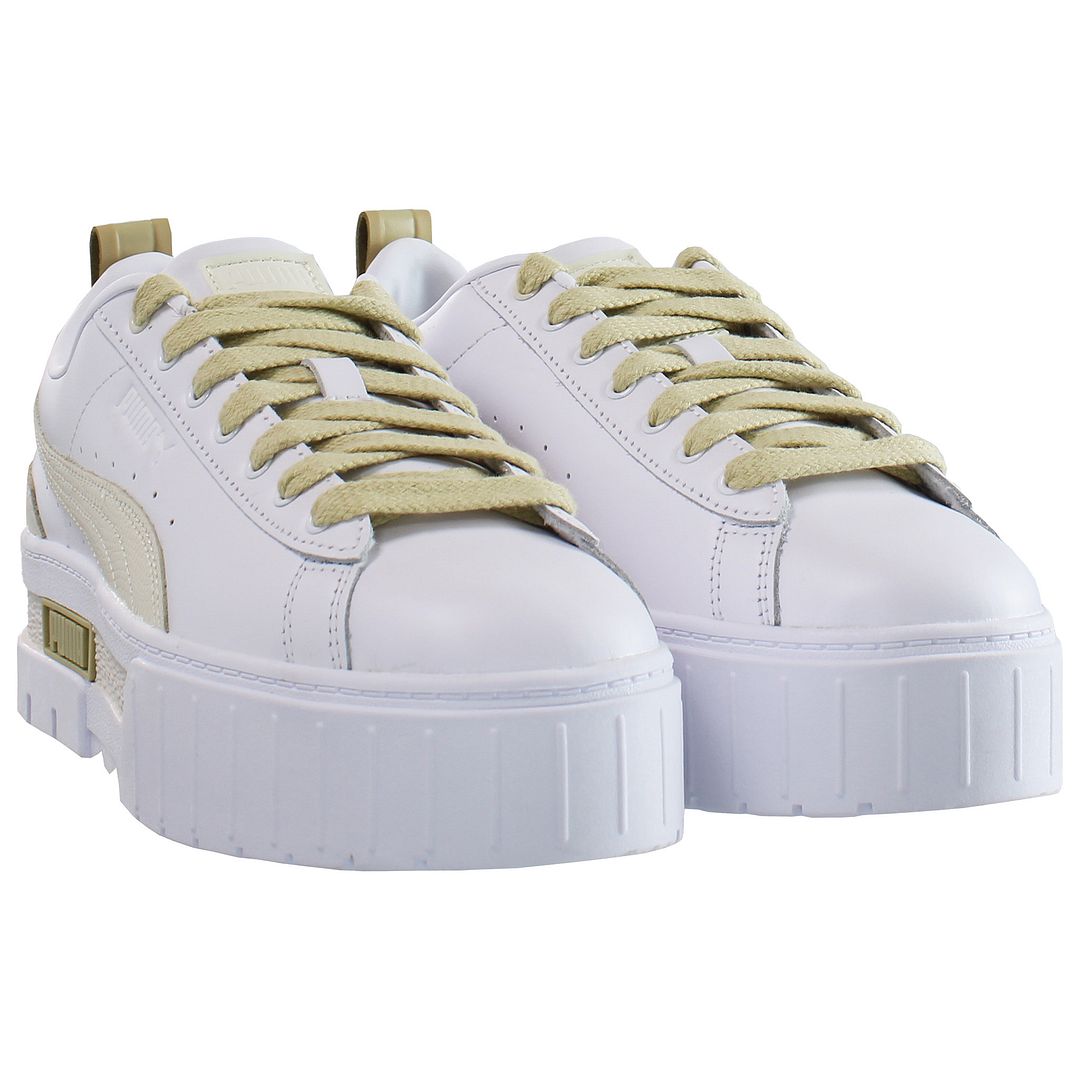 Puma Mayze Luxe White Womens Trainers