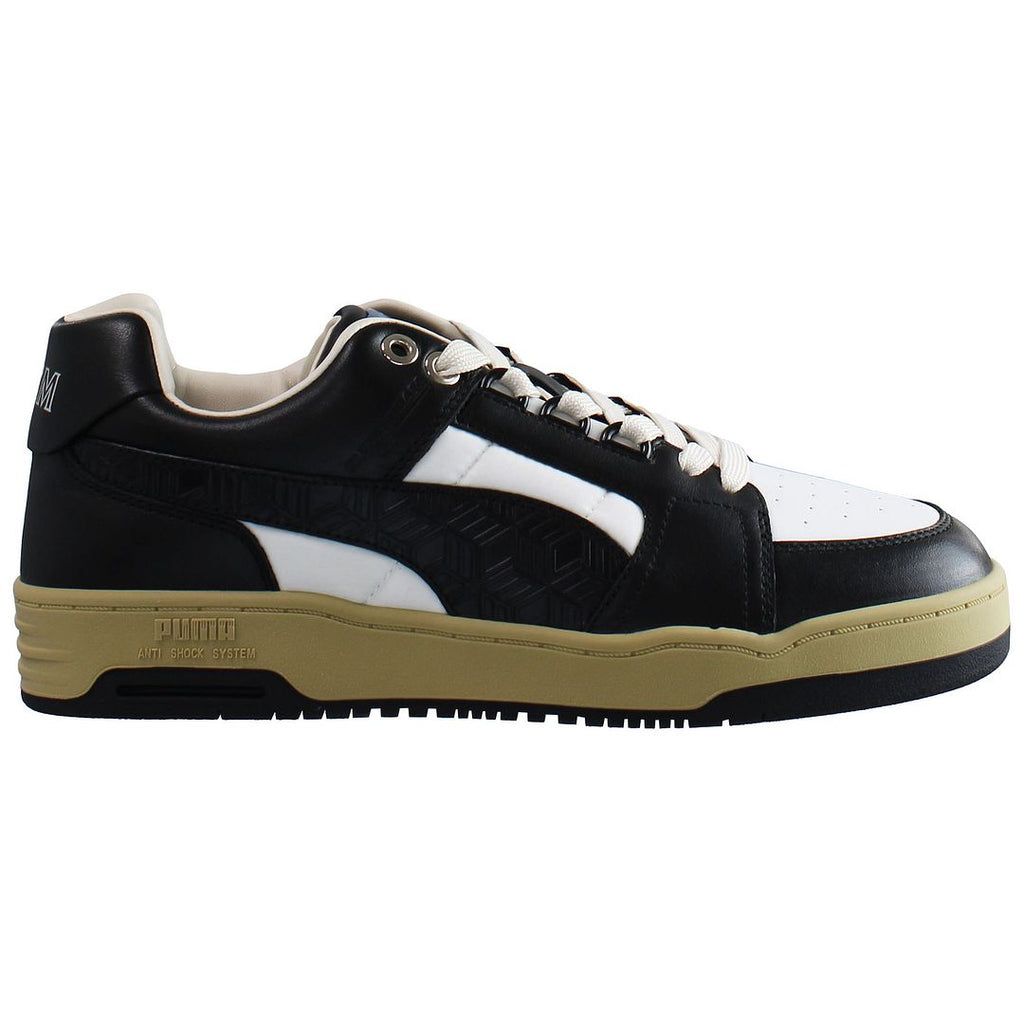 Puma MCM x Slipstream Low Court Mens White/Black Trainers