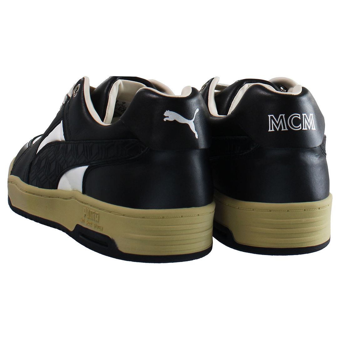 Puma MCM x Slipstream Low Court Mens White/Black Trainers