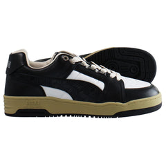 Puma MCM x Slipstream Low Court Mens White/Black Trainers