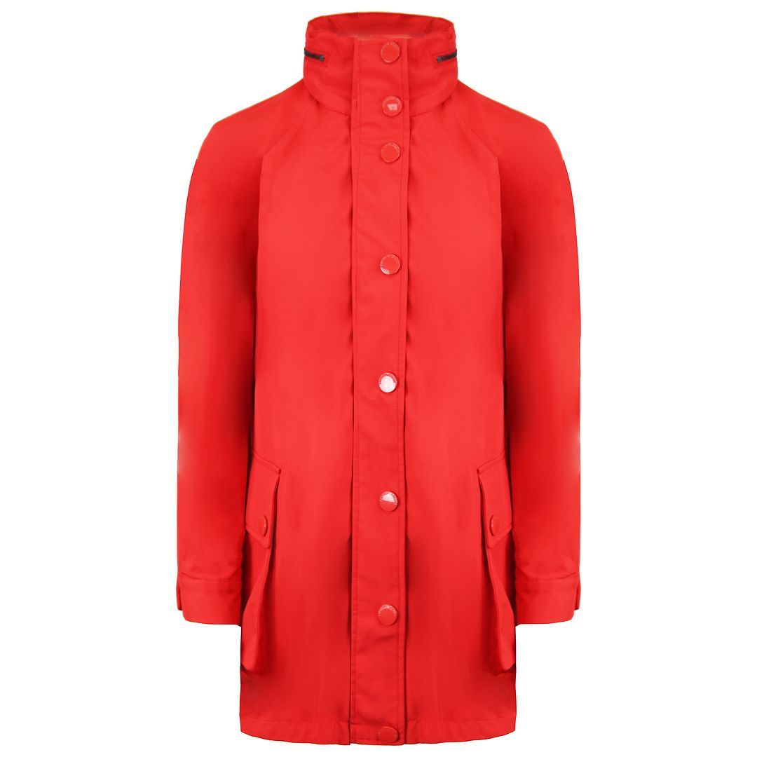 Emporio Armani Womens Red Rain Jacket