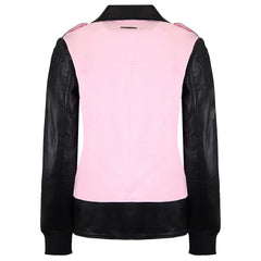 Armani Exchange Leather Womens Black/Pink Jacket