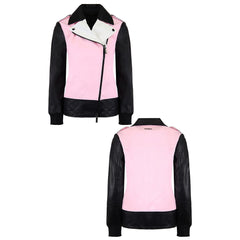 Armani Exchange Leather Womens Black/Pink Jacket