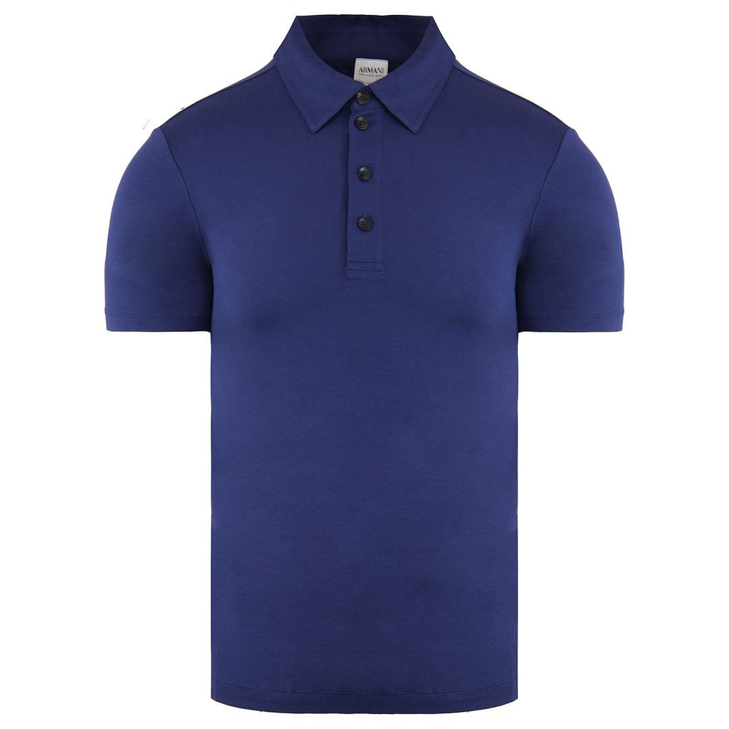 Armani Mens Dark Blue Polo Shirt