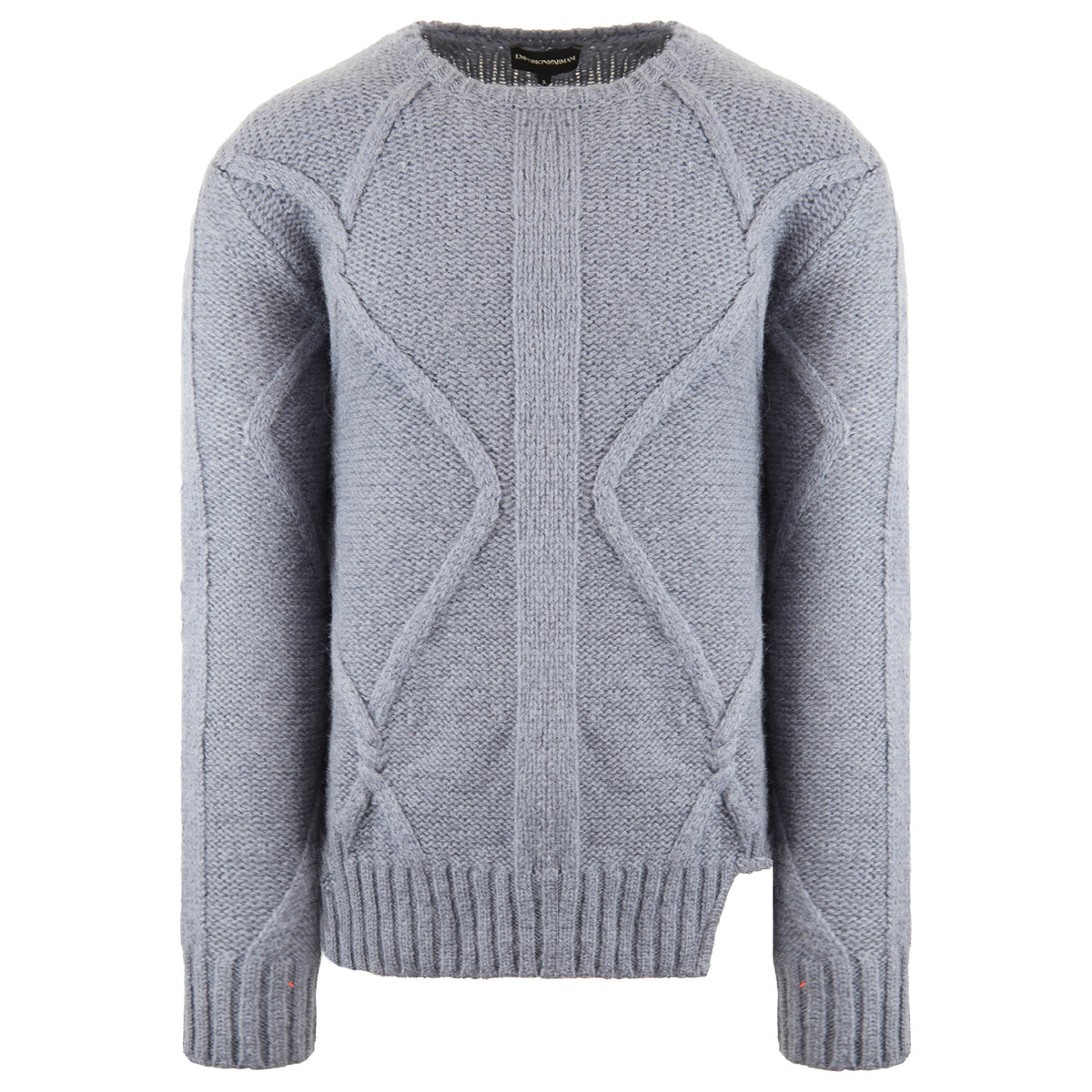 Emporio Armani Knitted Mens Blue Sweater