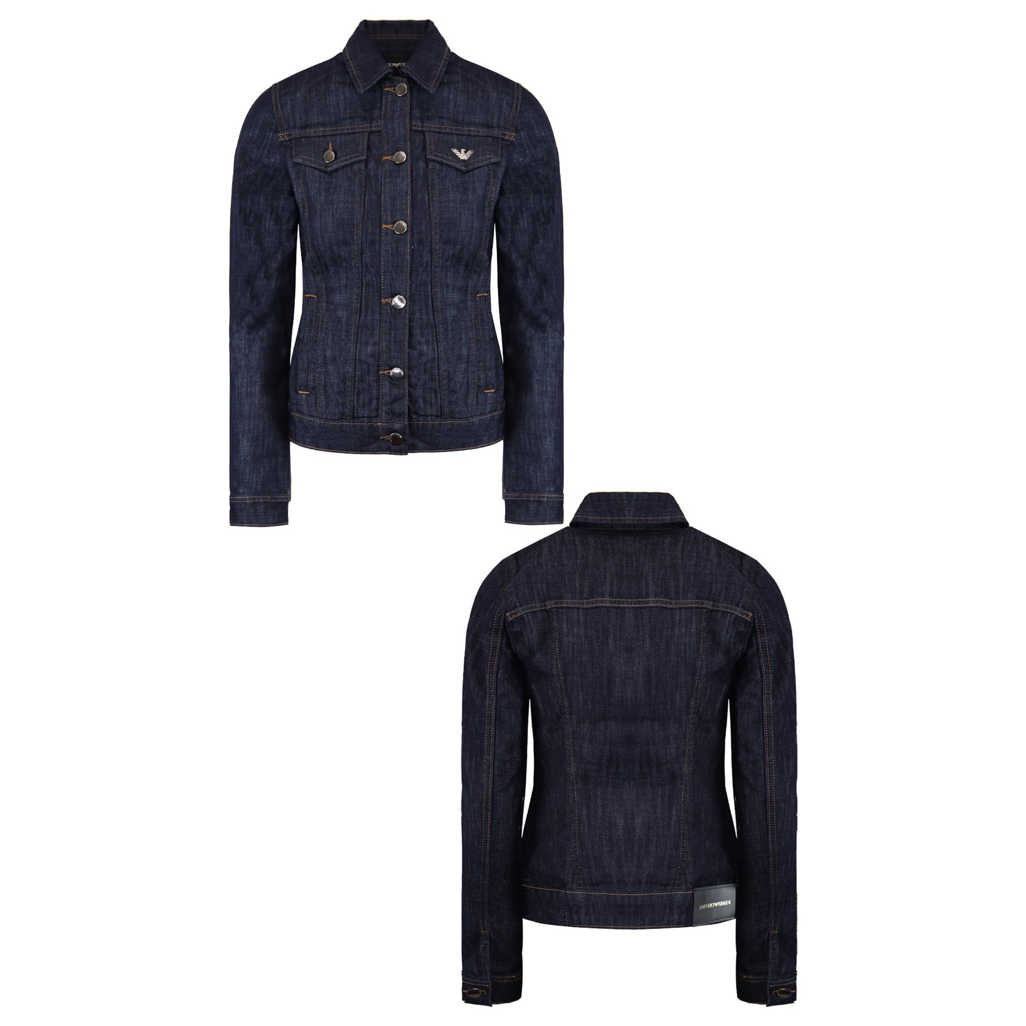 Emporio Armani Mens Navy Denim Jacket