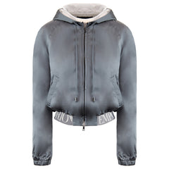 Emporio Armani Logo Womens Grey Lightweight Jacket