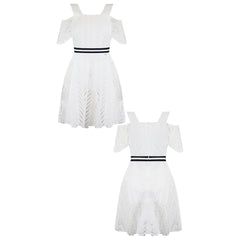 Armani Exchange Womens Off White Summer Dress