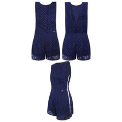 Armani Exchange Womens Navy Playsuit