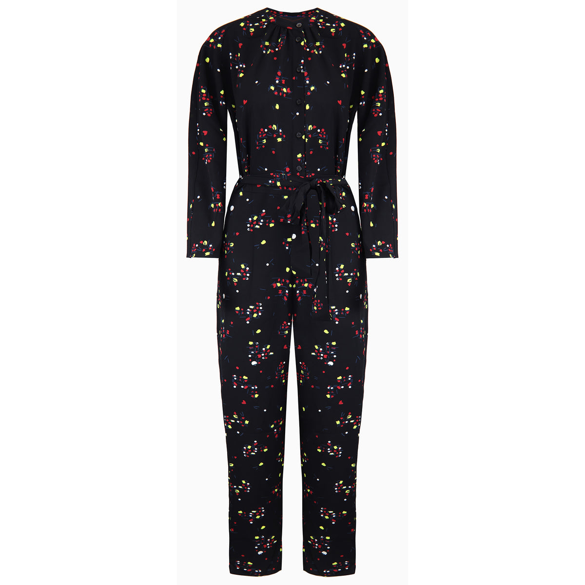 Armani Exchange Patterned Womens Black Jumpsuit