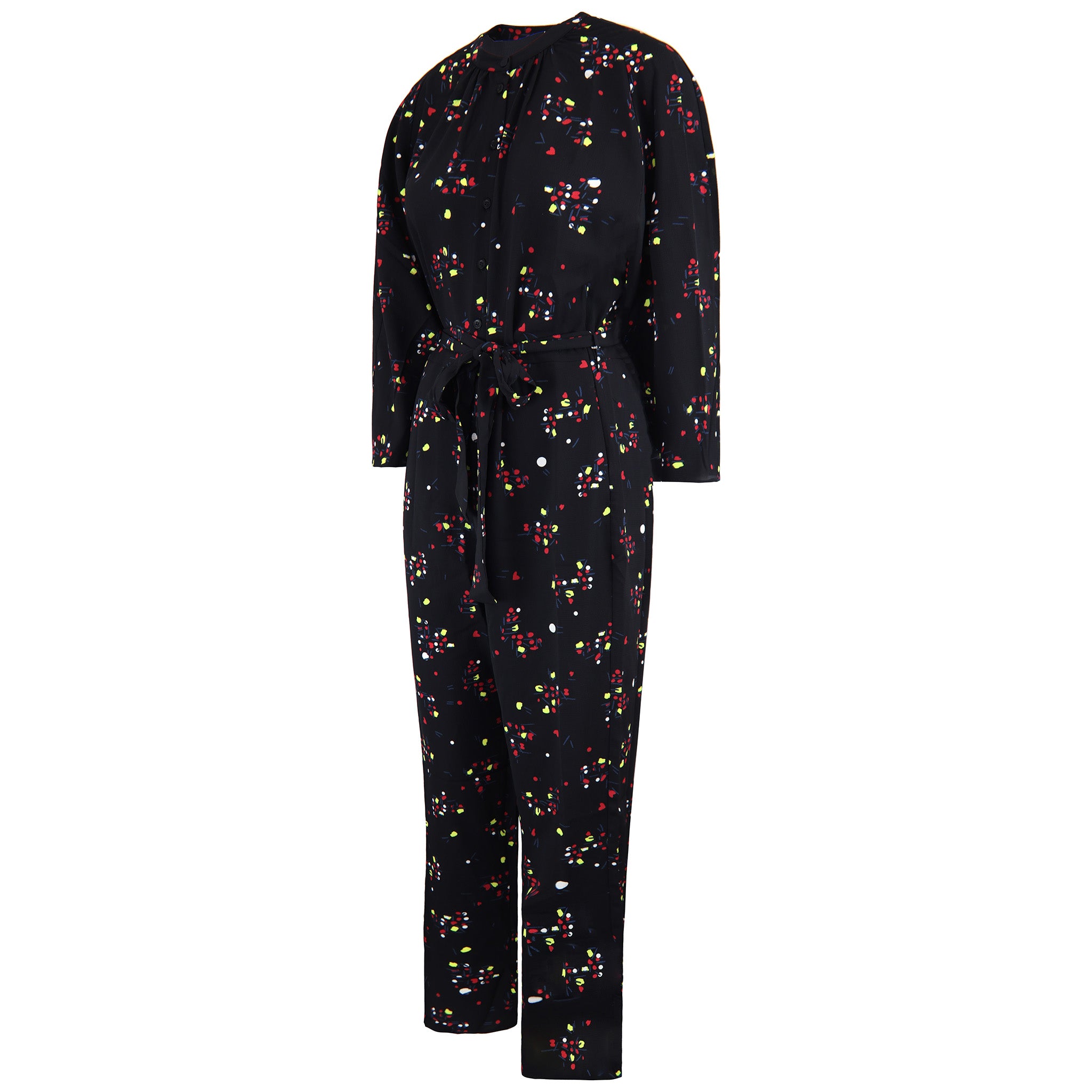 Armani Exchange Patterned Womens Black Jumpsuit