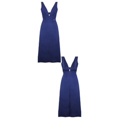 Armani Exchange Womens Navy Long Dress