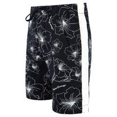 Armani Exchange Tropical Flower Mens Black Shorts