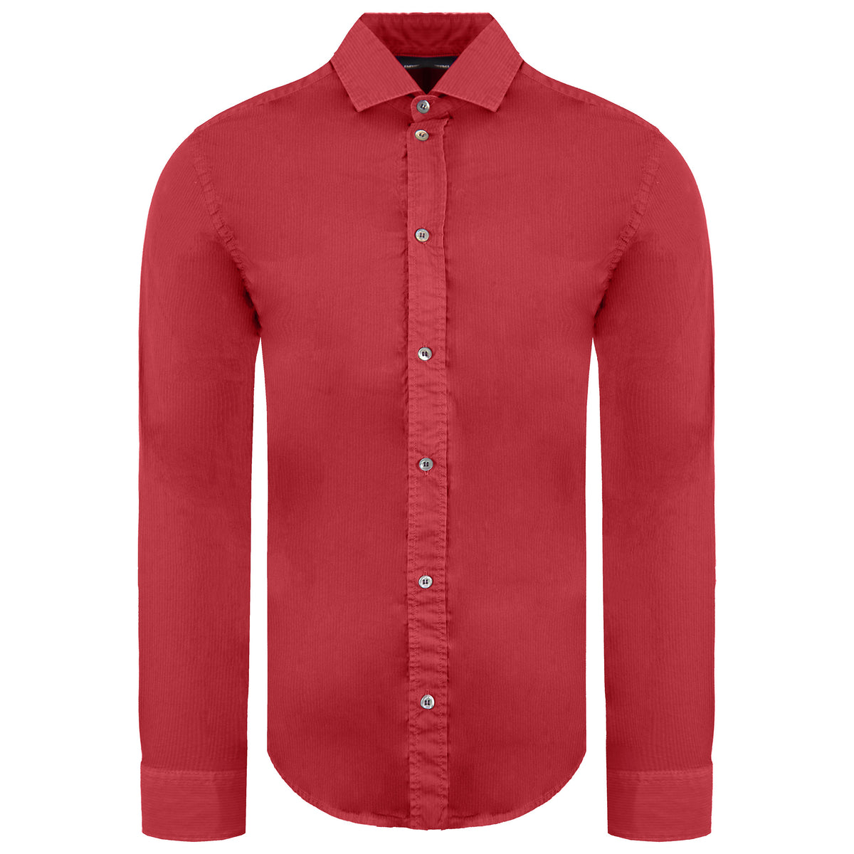 Emporio Armani Custom Fit Mens Red Shirt