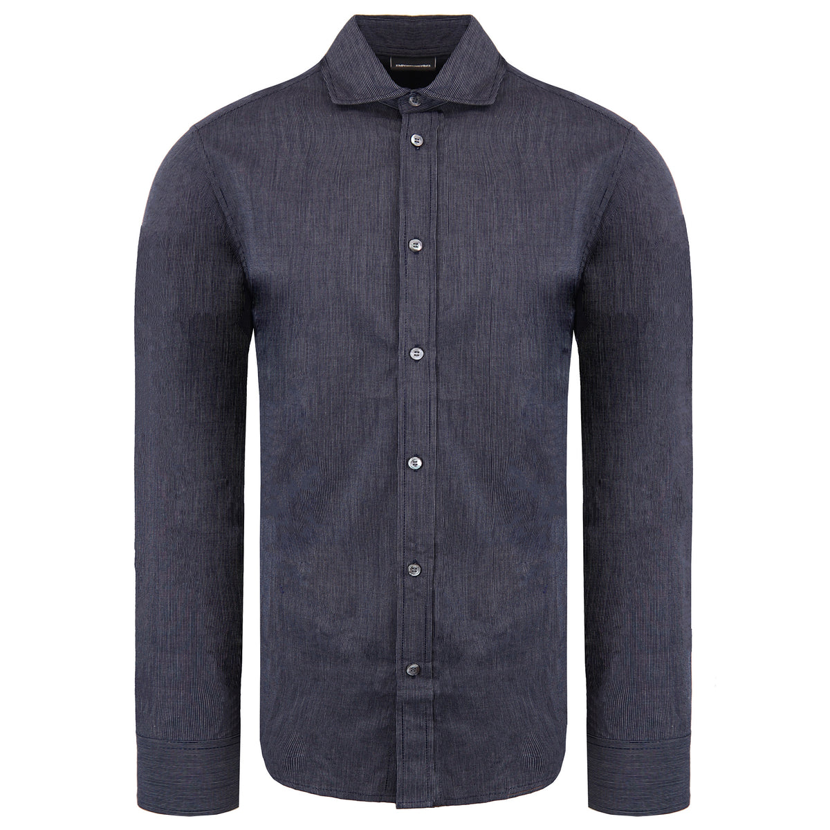 Emporio Armani Mens Navy Custom Fit Shirt