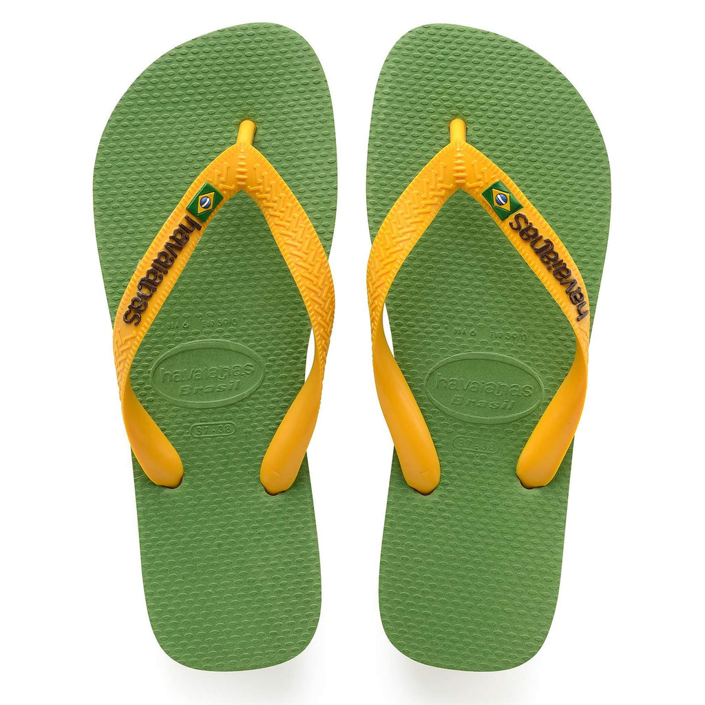 Havaianas Brazil Logo Kids Green Flip-Flops