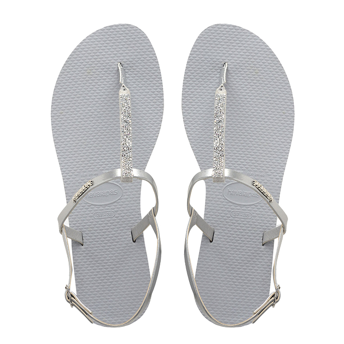 Havaianas You Riviera Crystal Womens Silver Sandals