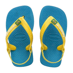 Havaianas Brazil Logo Kids Blue Sandals