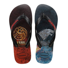 Havaianas Top Game Of Thrones Mens Black Flip-Flops