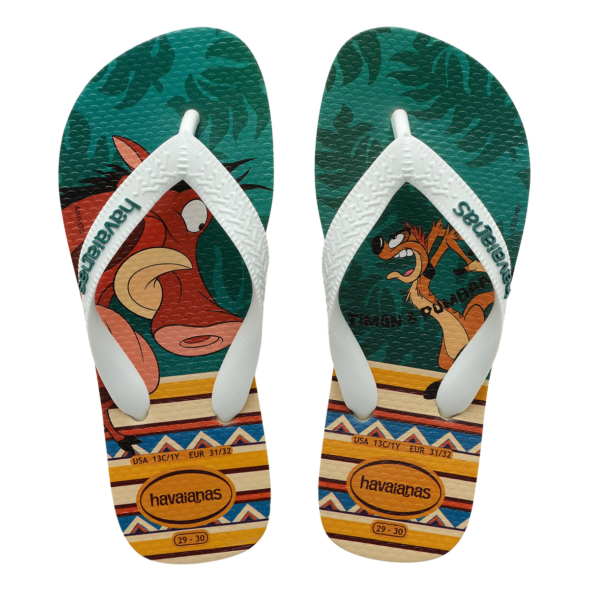 Havaianas Lion King Kids Teal Flip-Flops