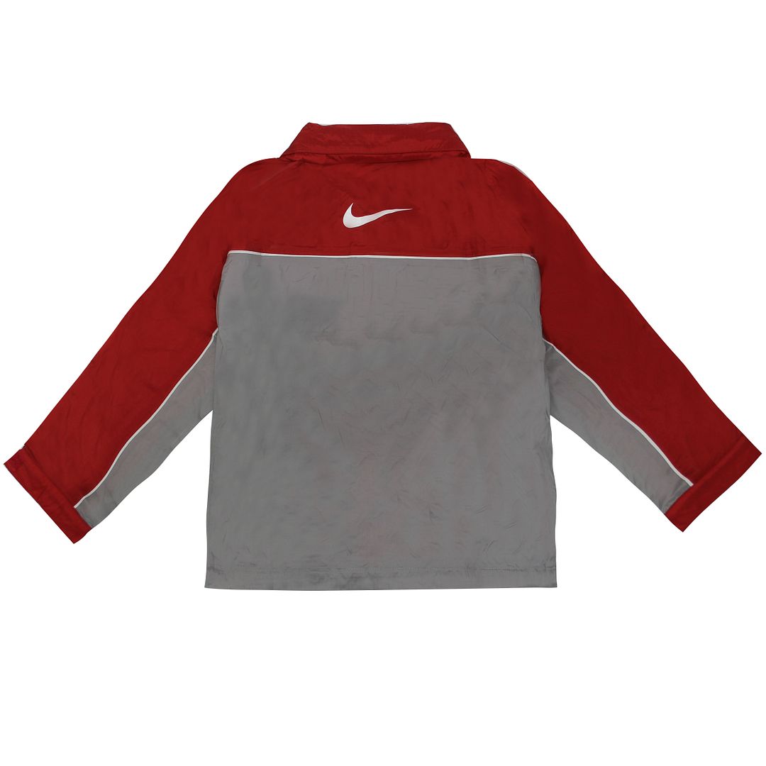 Nike Logo Kids Grey/Red Jacket