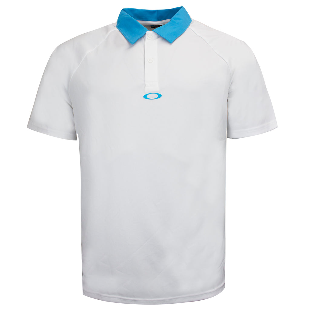 Oakley Raglan Mens White Polo Shirt