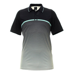 Oakley Stripe Ellipse Mens Black Golf Polo Shirt