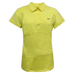 Nike Active Womens Yellow Tennis Polo Shirt