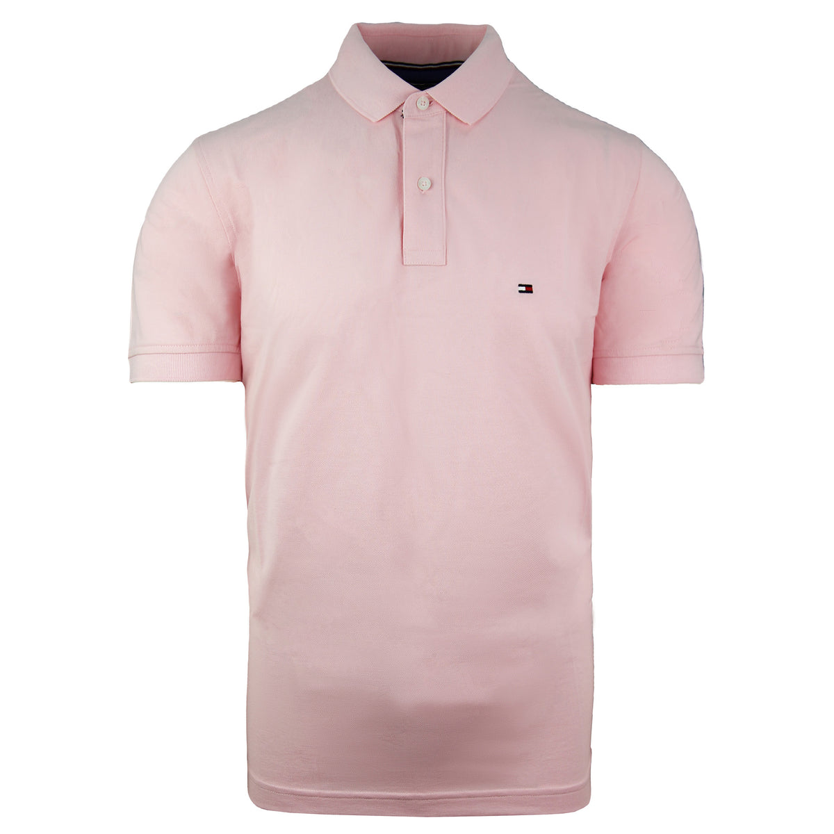 Tommy Hilfiger Classics Polo Shirt Pink Short Sleeve Mens Top MW0MW04119 678