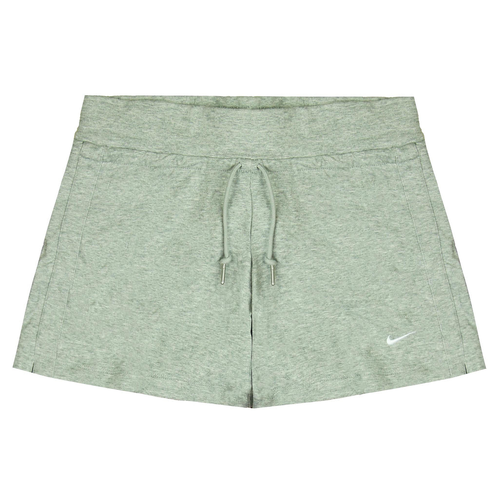 Nike Classic Jersey Solid Shorts Womens Grey Stretch Waist Bottoms 450676 063