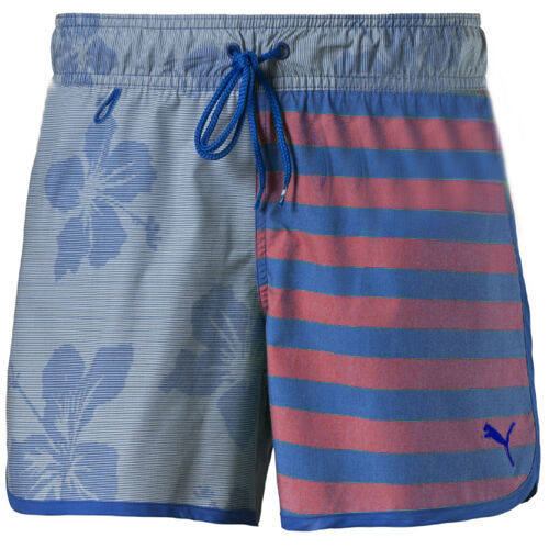 Puma Fun Hibiscus Swimming Shorts Mens Blue Red 512388 02 A77D